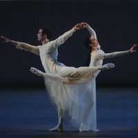 Jennifer Ringer and Benjamin Millepied in Dybbuk, choreographed by Jerome Robbins